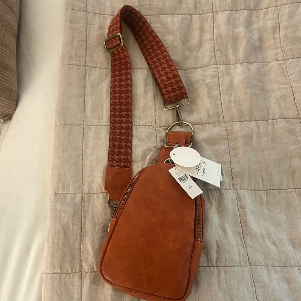 Brown Leather Crossbody Bag